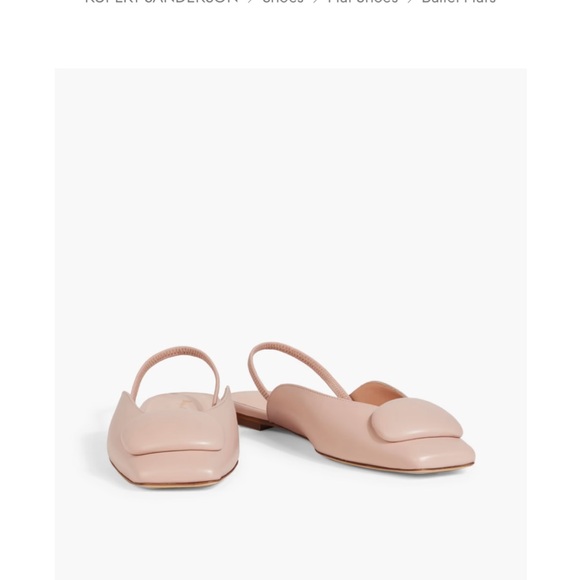 Rupert Sanderson los embellished leather slingback flats - Picture 2 of 6